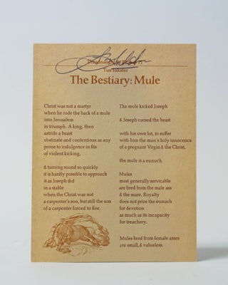 Item #11545 The Bestiary: Mule. TIM INKSTER