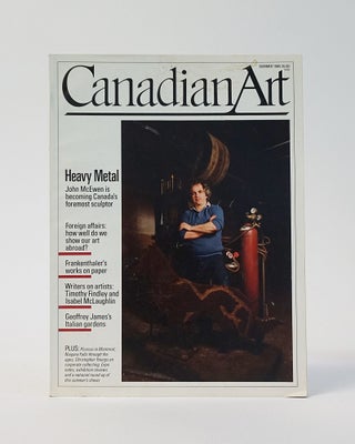 Item #11630 Canadian Art [periodical], Summer 1985. John McEwen