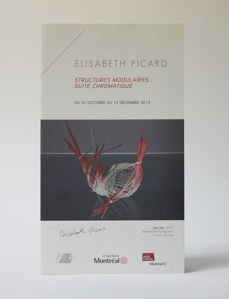 Item #11735 Structures Modulaires: Suite Chromatique. Elisabeth Picard.