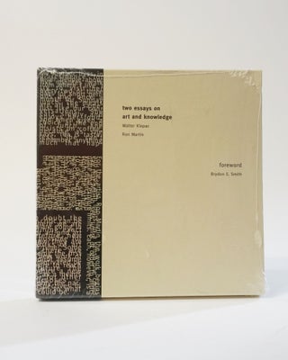 Item #11935 Two Essays on Art and Knowledge. Walter Klepac, Ron Martin, Brydon E. Smith