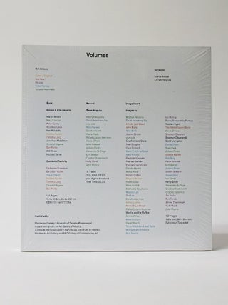 Item #12074 Volumes. Exhibitions. Record. Image Insert. Martin Arnold, Christof Migone, editiors