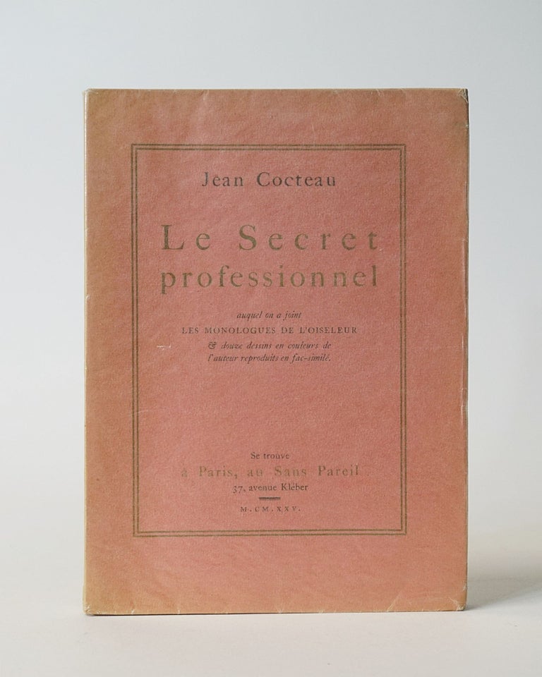 Item #12190 Le Secret Professionnel. Jean Cocteau.