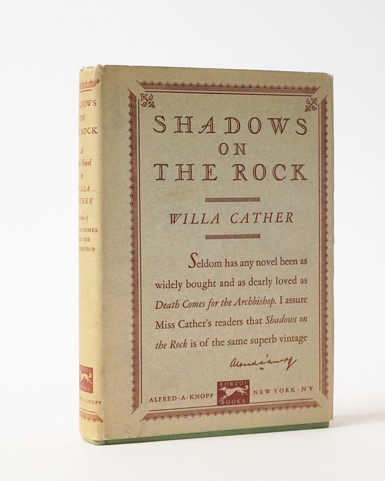Item #12197 Shadows on the Rock. Willa Cather.
