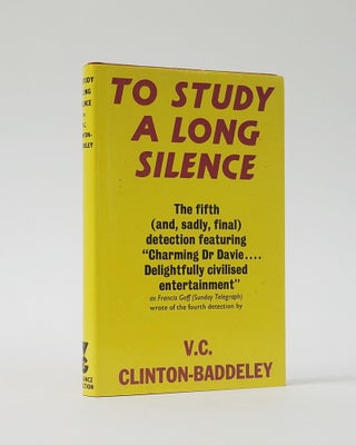 Item #12224 To Study A Long Silence. V. C. Clinton-Baddeley