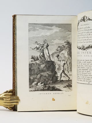 La Divina Commedia di Dante Alighieri con Varie Annotazioni, copiosi Rami Adornata. Dedicata alla Sagra Imperial Maesta di Elisabetta Petrowna Imperatrice di Tutti le Russie ec. ec. ec.. In Four Volumes.