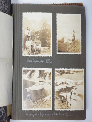 PHOTO ALBUM DOCUMENTING SEVERAL YEARS OF SKI, HIKING AND CAMPING TRIPS IN THE TATRA MOUNTAINS IN SOUTH POLAND (1932-1939) ZAKOPANE / MOUNTAINEERING