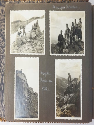 PHOTO ALBUM DOCUMENTING SEVERAL YEARS OF SKI, HIKING AND CAMPING TRIPS IN THE TATRA MOUNTAINS IN SOUTH POLAND (1932-1939) ZAKOPANE / MOUNTAINEERING