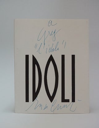 Item #3718 Idoli (inscribed Copy). Enzo Cucchi