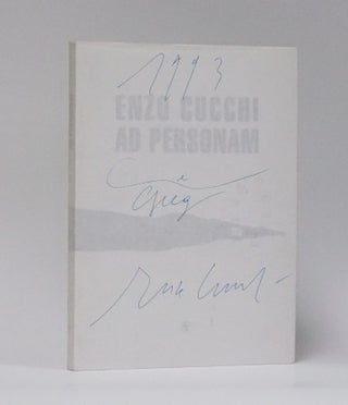 Item #3987 Enzo Cucchi Ad Personam 1950-1992. Enzo Cucchi