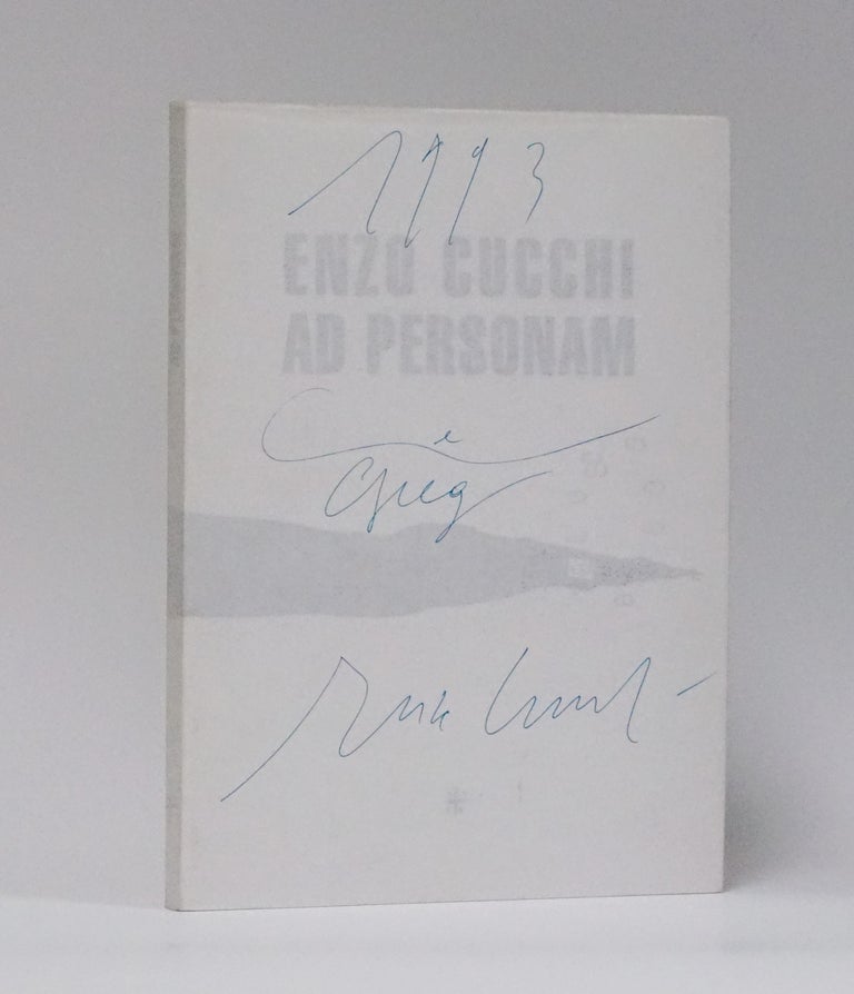 Item #3987 Enzo Cucchi Ad Personam 1950-1992. Enzo Cucchi.