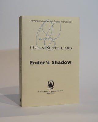 Item #42923 Ender's Shadow. Advance Uncorrected Bound Manuscript. Orson Scott Card