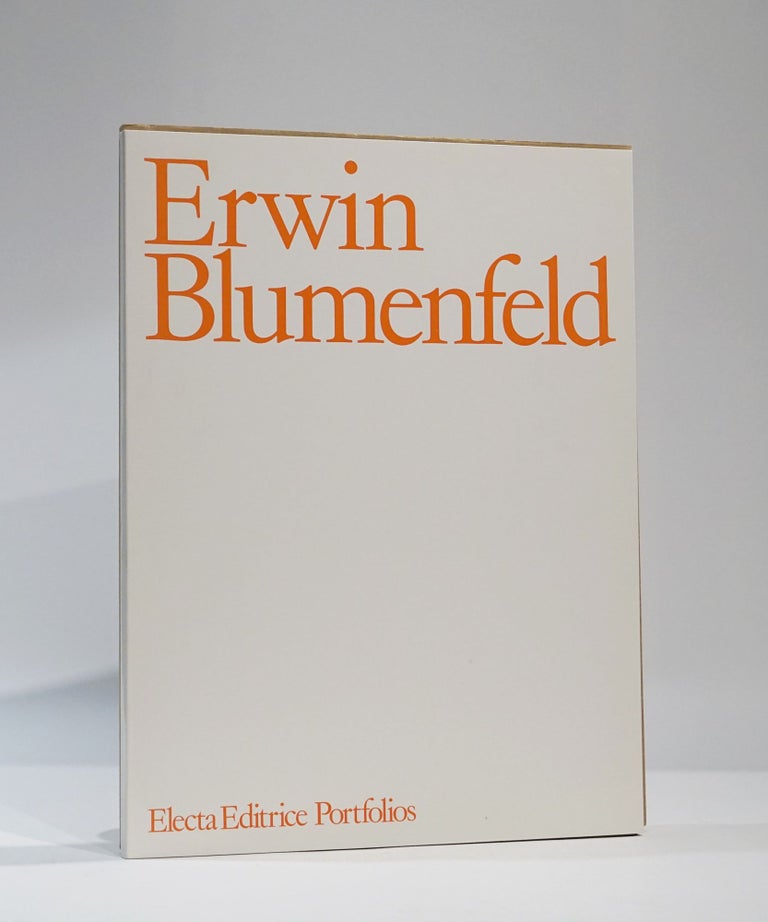 Item #43450 Erwin Blumenfeld. Electa Edictrice Portfolios. Erwin Blumenfeld, Inge Feltrinelli, Daniela Palazzoli.