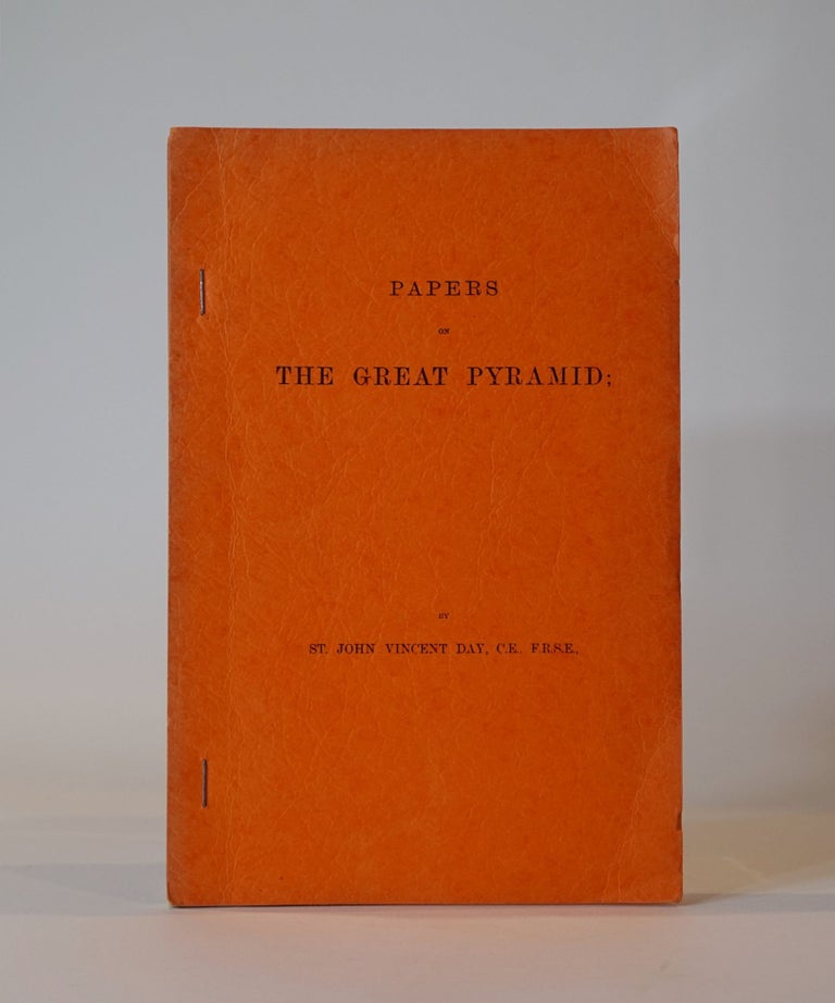 Item #43524 Papers on the Great Pyramid. St. John Vincent Day.