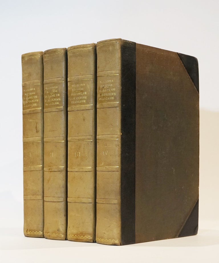 Item #44140 Les Oiseaux de l'Indochine Francaise. Exposition Coloniale Internationale Paris, 1931. Complete in 4 Volumes. J. Delacoure, P. Jabouille.