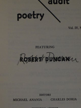 auditpoetry. Vol. IV, No. 3. 1967