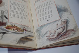Item #44846 Les Sonnets du docteur. Enriched with 43 original watercolors by Emile Delphes...