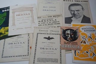 Item #44886 Dracula. 25 Dracula Programmes and Playbills. Bela Lugosi, Harrison Ainsworth