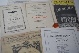 Dracula. 25 Dracula Programmes and Playbills