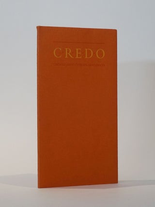 Item #45030 Credo. Thomas James Cobden-Sanderson