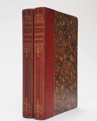 Item #4526 Les Contes Drolatiques. Illustres de 600 Dessins par A. Robida (2 Volumes). Honore de...