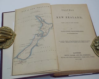 Travels in New Zealand, with a map of the country.