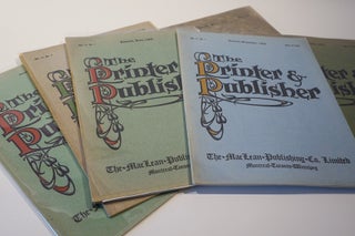 The Canadian Printer & Publisher. 6 Issues. 1908-1910.