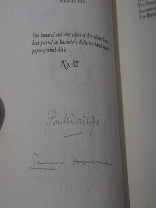 Of Aucassin and Nicolette. A translation in prose and verse from the old French together with Amabel and Amoris (Signed Limited Edition)