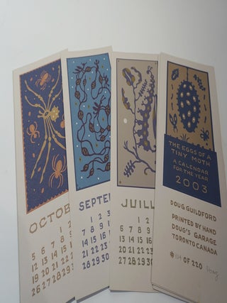 The Eggs of a Tiny Moth. A Calendar for the Year 2003