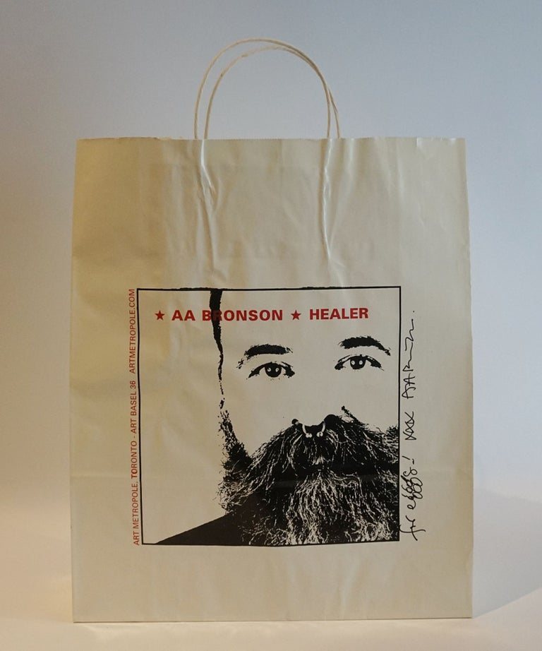 Item #46692 Healer. Paper Shopping Bag. Inscribed by AA Bronson. AA Bronson.