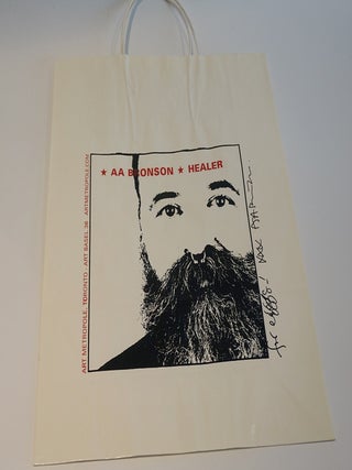Healer. Paper Shopping Bag. Inscribed by AA Bronson