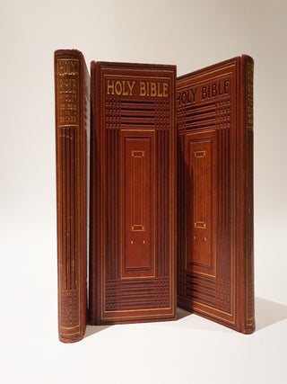 The Holy Bible. Containing the Old & New Testament & The Apocrypha. (3 Volumes in Full Leather)
