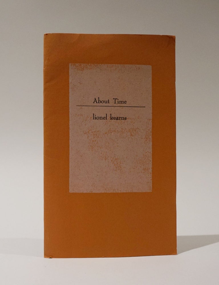 Item #47289 About Time. Lionel Kearns.