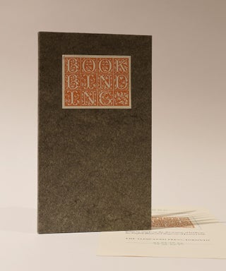 Item #47490 Bookbinding. Thomas James Cobden-Sanderson