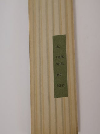 Item #47553 Sea, Creek Water, and Rocks: Words and Woodcuts. Happy Harper