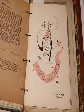 The New York Restaurant Explorers Club. Large Collection of mainly New York Restaurant Menus from 1941. (83 Pieces)