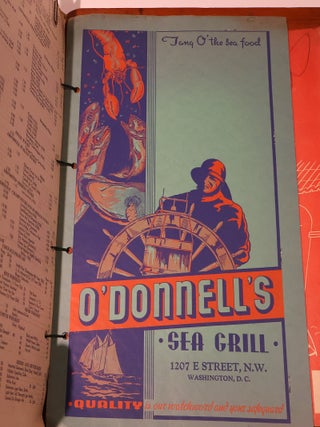 The New York Restaurant Explorers Club. Large Collection of mainly New York Restaurant Menus from 1941. (83 Pieces)