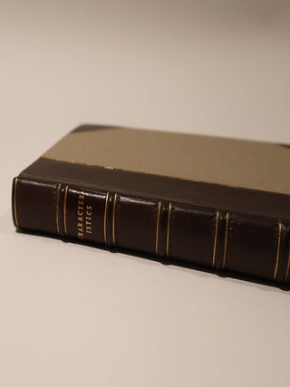Characteristics: In the Manner of Rochefoucault's Maxims