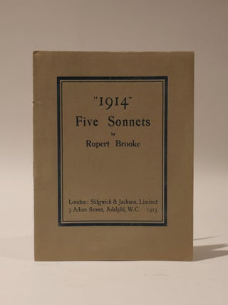 Item #47842 "1914" Five Sonnets. Rupert Brooke