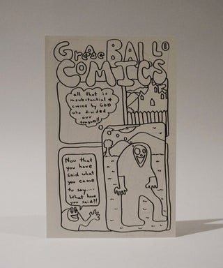 Item #48039 Grease Ball Comics 1. bp Nichol