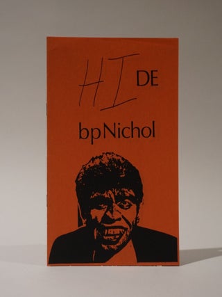 Item #48044 HIDE. bp Nichol