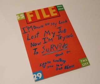 Item #48164 FILE Megazine 29. Final Issue. The City. Jorge Zontal General Idea. AA Bronson, Felix...