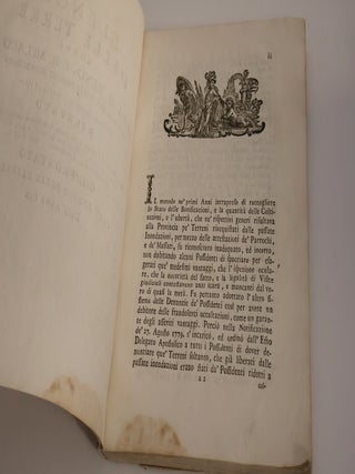 Elenco delle Terre poste Fra il reno, e il Sillaro Involte gia nelle passate inondazioni. Ritrovate fruttifere, o investite nel 1780. Rilevato Sulla del luogo colla scorta delle Mappe autentiche del Campione della Taffa de' due Bajocchi, e della Visita Giudiziale delle Inondazinio a tutto il 1772. Confrontato coll'elenco delle Denunzie Dell'Anno 1779