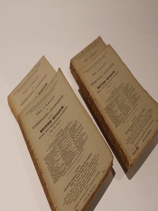 British Museum. Elgin and Phigaleian Marbles. In Four Volumes. The Library of Entertaining Knowledge.