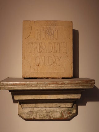 NIGHT TREADETH ON DAY (Eric Gill Ketton Stone Carving)