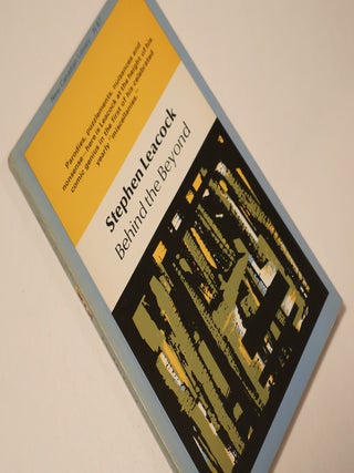 Item #48929 Behind the Beyond (New Canadian Library 67). Stephen Leacock