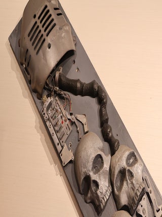 Item #49003 Panel of Six Skulls - Formerly Part of Savage Garden Decor. Steve Davidson