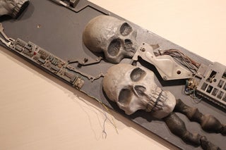 Panel of Six Skulls - Formerly Part of Savage Garden Decor