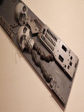 Panel of Six Skulls - Formerly Part of Savage Garden Decor