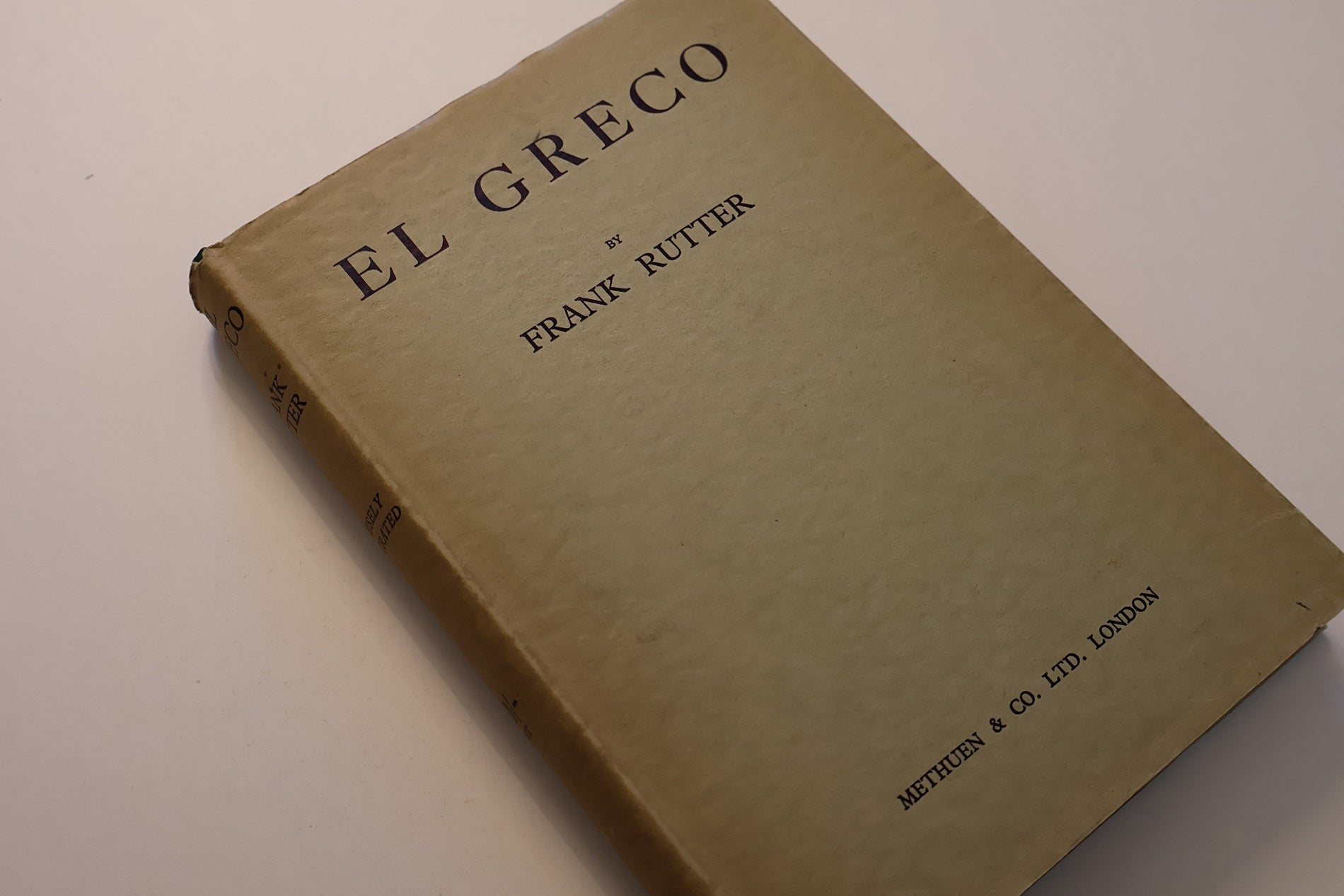 Frank Ruttner El Greco | Frank Rutter | First Edition