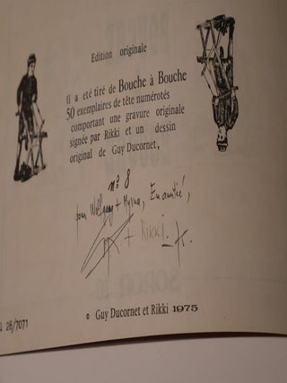 Item #49301 Bouche a Bouche. Soror 16. Guy Ducornet, Rikki